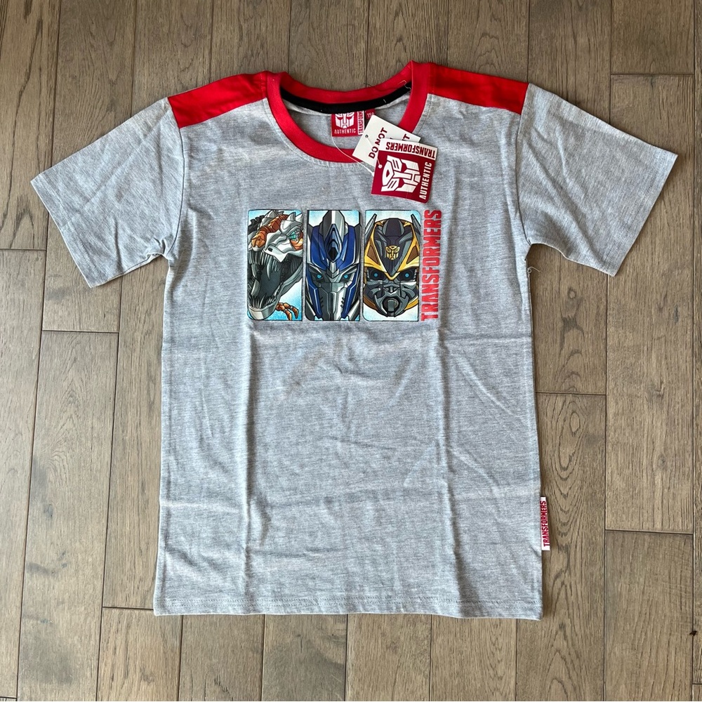 Brand New Gray Kids Short Sleeve Tee - Transformer